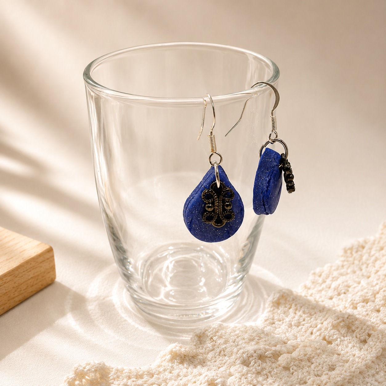 Royal Blue Butterfly Earrings