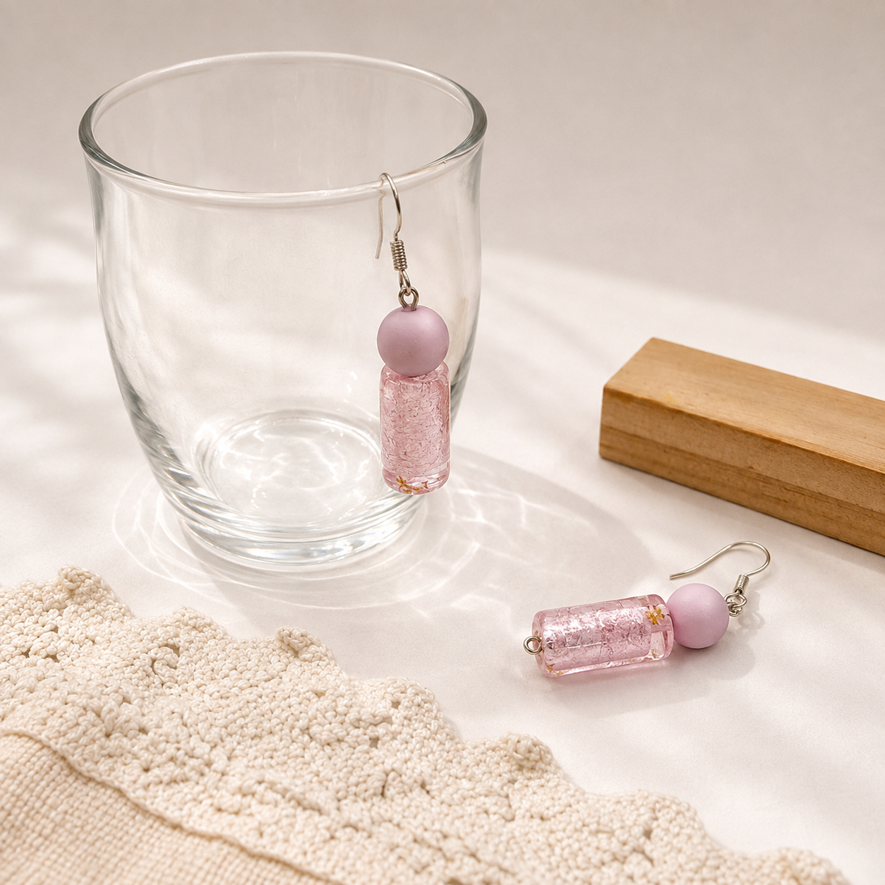 Pink Stardust Mist Earrings