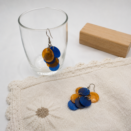 Blue Sun Earrings