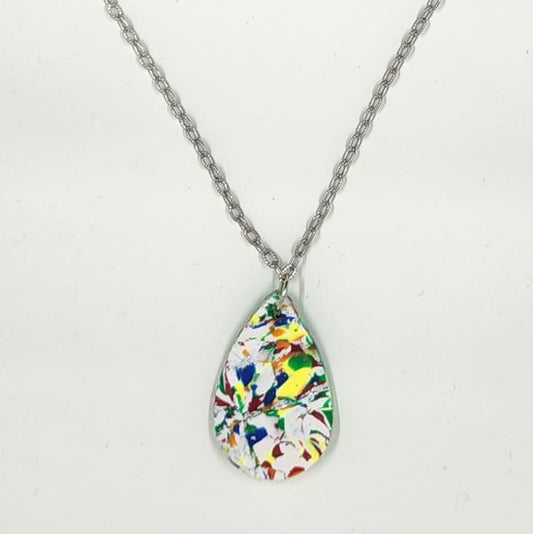 Multi Teardrop pendant - one off