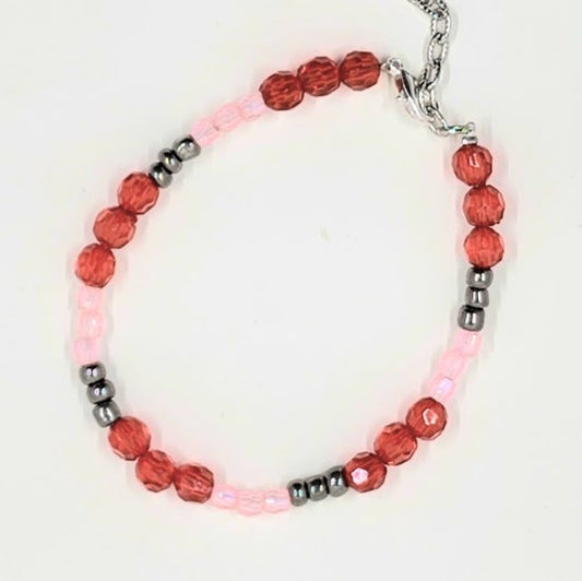 Red and Pink Bracelet