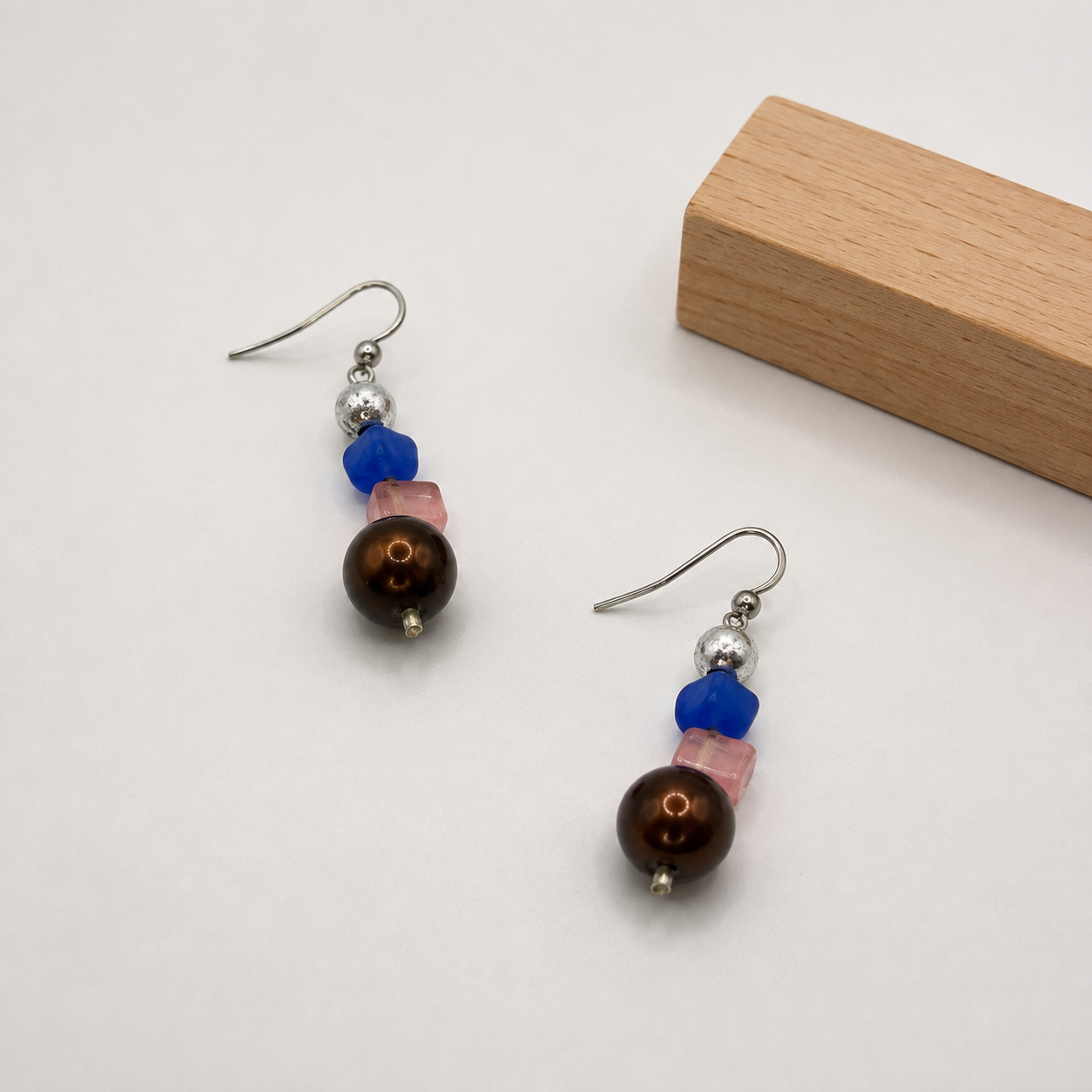 Blue & Pink Jelly Earrings